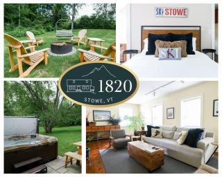 1820 House - VT Charm + Modern Comforts + Hot Tub - Stowe - 0