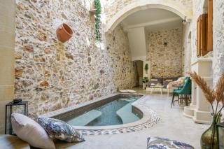 Villa Kamares, a 1912 stonebuilt unique estate with heated pool! - Panormos Rethymno - 8