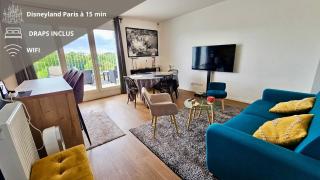 Penthouse lumineux 20min Paris et Disney avec 2 balcons - Noisiel - 0