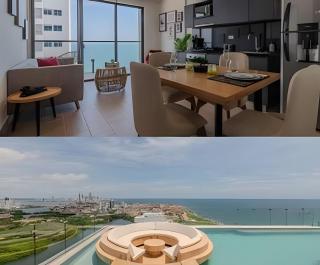 Stunning Sea View and Historic Center 20th FL/ 2BR - Cartagena das Índias - 0