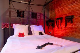 BDSM New Grey 18 Apart Manufaktura Centrum Miasta Parking bezpłatny Bardzo wygodne Łóżko ogromne lustro dla dorosłych ADULTS ONLY - Łódź - 4