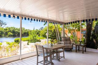 Heron Lagoon, dock, pool, the Tortuga at Siesta Key Bungalows - Siesta Key - 1