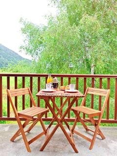 L'écrin paisible - Balcon sur ruisseau, vue montagne & parking - Bielle - 4