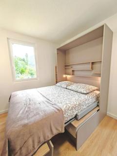 L'écrin paisible - Balcon sur ruisseau, vue montagne & parking - Bielle - 3