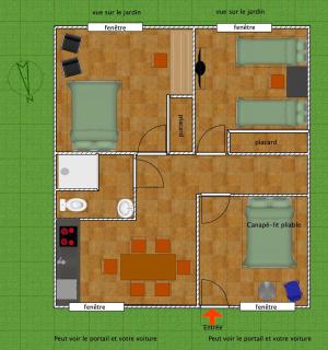 Appartement indépendant avec terrasse au bord de la rivière, jardin 8000m2, piscine, parking gratuit proche Disneyland - Isles-lès-Villenoy - 9
