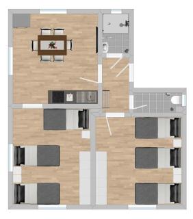 SAD801 - Geräumige Monteurwohnung - Schwandorf in Bayern - 1