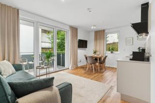 Zwei Apartments für bis zu 8 Personen zentral, modern, mit Terrasse & Balkon - Bielefeld - 5