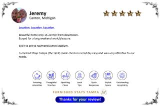Tampa Long Stay- POOL-Wifi-Moffitt-Relocation-Raymond J Stadium-CENTRAL LOCATION-Riverwalk-ALL NEW-St Joe Hospital - Tampa - 1