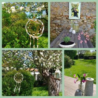 Glamping Room The Rose Garden with own garden - external shower & toilet and kitchen - Mazières - 4