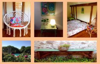 Glamping Room The Rose Garden with own garden - external shower & toilet and kitchen - Mazières - 2
