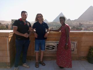 Golden pyramids view - 5