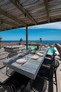 Elegant Kythnos Villa Villa Orangerie 4 Bedrooms Private Terrace With Infinity Pool Captivating Sea Views Bbq Close To Beach , - Agios Dimitrios - 7