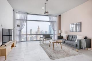 Blueground Index Tower city view pool elev DXB-1280 - Dubai - 0