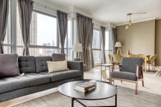 Blueground Burj Residences BK view pool gym DXB-1131 - 0