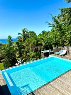 Magnifique villa vue sur mer imprenable avec piscine, 5 chambres - Proche plages - Deshaies - 0