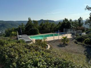 Villa vue panoramique, 6 chambres, piscine chauffée - Espalion - 7