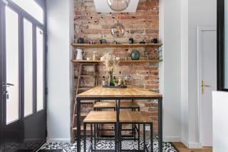 Appartement rénové une chambre avec espace de travail - 6