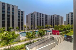 Sahab - Boho Studio pool view - Sharjah - 2