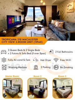 Tropicana 218 Macalister Sea & City View by stayCATion Homestay - George Town - 8