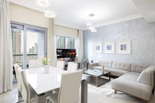 Damac Maison Mall Street 3 Bedroom Burj Khalifa view With Gym and Pool 1 minute walk to Dubai Mall - Dubai - 0