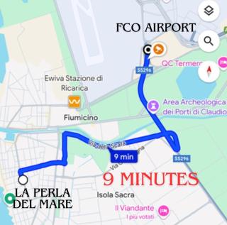 La Perla del Mare - 9 minutes from FCO Airport - Free WiFi e Netflix - Fiumicino - 9