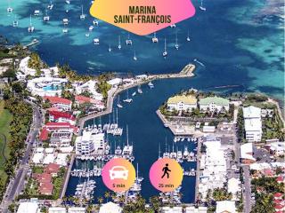 Domaine "Alizé Sainte-Marthe" - Idéal Couple & Famille - Piscine Privée - Clim - Mini Green de Golf - Wifi HD - Calme - 5min St-François Centre - Draps & Serviettes fournies - Saint-François - 3