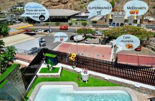 Villa Puerto Rico in front of the shopping center with private heated saltwater pool with jacuzzi & arcade games & t able foot ball - Porto Rico - 1