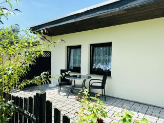 F-1112 Ferienwohnung Lobbe Haus strandnah, Terrasse - Lobbe - 4