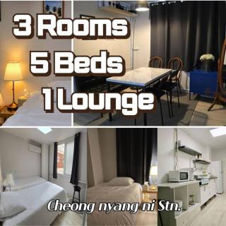 Cheongnyangni 5Beds 3Rooms 1Lounge House - Seul - 0