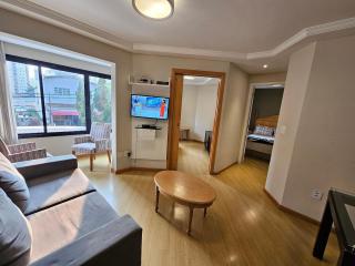 Flat Apart-Hotel com dois quartos e dois banheiros - 1