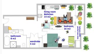 Karon Hill Family Apart 72 m2 Seaview - Praia de Karon - 6