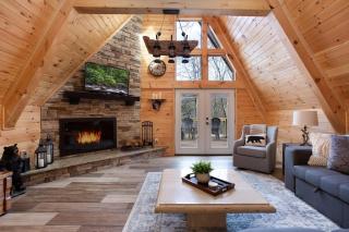 3 Miles to Gsmnp & Dtwn Good Views HotTub A-Frame - 9
