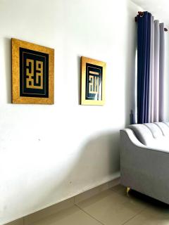 KAF Homestay for Musliim only with Pool, 3 Bedroom with Aircond, Smartkey concept, Kids Fun Stay-SlideSwingTrampoline - Perai - 2