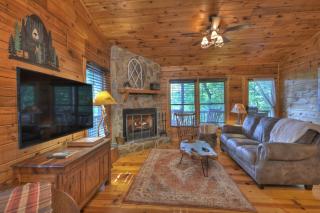 Bearfoot Ridge Wood-burning fireplace cozy hot tub serene views - Ellijay - 1