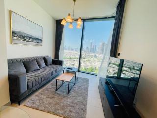 Burj Khalifa Skyline View Sobha Waves - Sobha Hartland - Dubai - 0