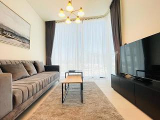Burj Khalifa Skyline View Sobha Waves - Sobha Hartland - Dubai - 9