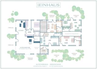 Reetdachhaus mit Nähe zur Ostsee, Außensauna, Spielplatz & großem Garten - Manhagen - 8