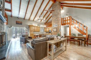 Fire Pit and Grill Spacious Forest Lakes Chalet - 6