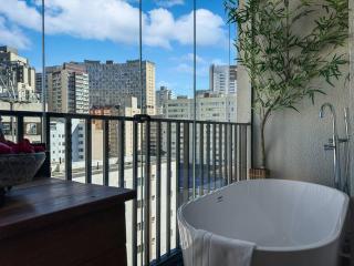 Zen Studio View Bathtub Relaxing Romantic - São Paulo - 6