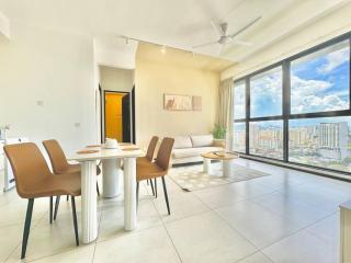 Urban Suites #Creamy style #Infinity Pool #local neighbourhood #5pax #3BR 2bath #2Queen 1Single #Quality well maintained #Private host - Jelutong - 7