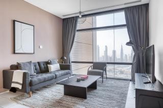 Blueground DIFC Burj view pool gym DXB-326 - Dubai - 0