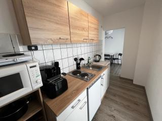 Vollausgestatte Wohnung mit, WLAN, TV in jedem Schlafzimmer, Einzelbetten, Bad, Garten - Crimmitschau - 5