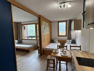 Studio divisible avec balcon, proche des pistes, animaux admis - FR-1-355-161 - Les Allues - 0