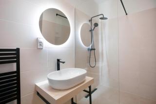 Chic 1BD Apartment with Spacious Private Terrace in the Historic District of Vršovice, Prague 10 NS18 - 5