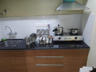 900 sqft Spacious 1 BHK Wi-Fi LPG Gas Pool Gym - 7