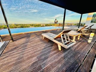 24'HR CHECK IN H'FLOOR SARADISE MERRITON RESIDENCY KUCHING LUXURY BALCONY FACING AIRPORT 3R2B-2Cpark - Kuching - 7