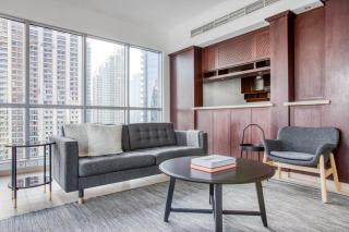 Blueground Burj Residences pool gym DXB-905 - Dubai - 0