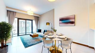 Sol Bay - One Bed with distant Burj Khalifa View - Dubai - 8