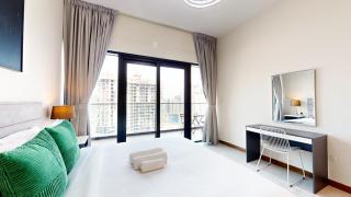Sol Bay - One Bed with distant Burj Khalifa View - Dubai - 3