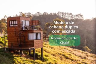 Away Cabanas Pedra Azul 5 min Rota Lagarto, deck panorâmico - Domingos Martins - 6